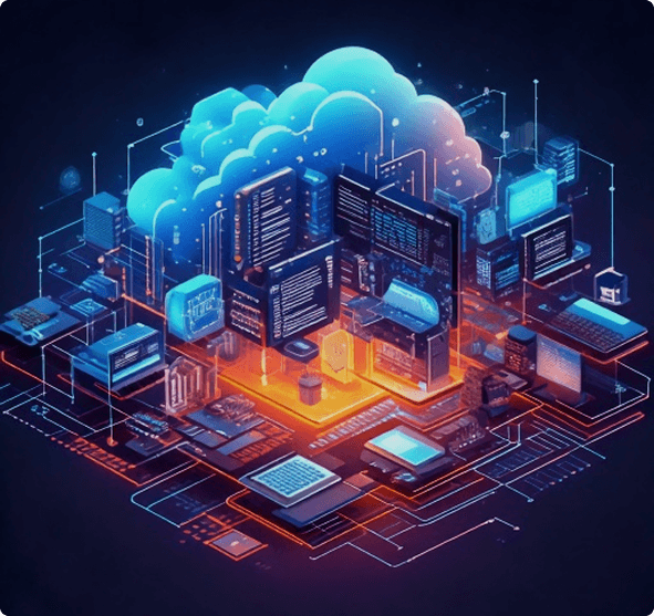 SaaS development illustration